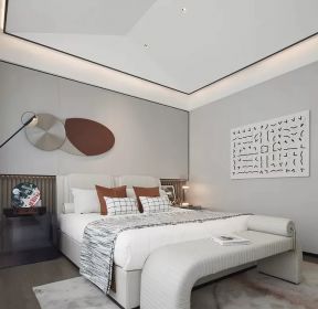 现代风格三居室卧室设计效果图-每日推荐