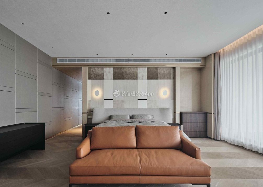 现代风格主卧室沙发装饰效果图