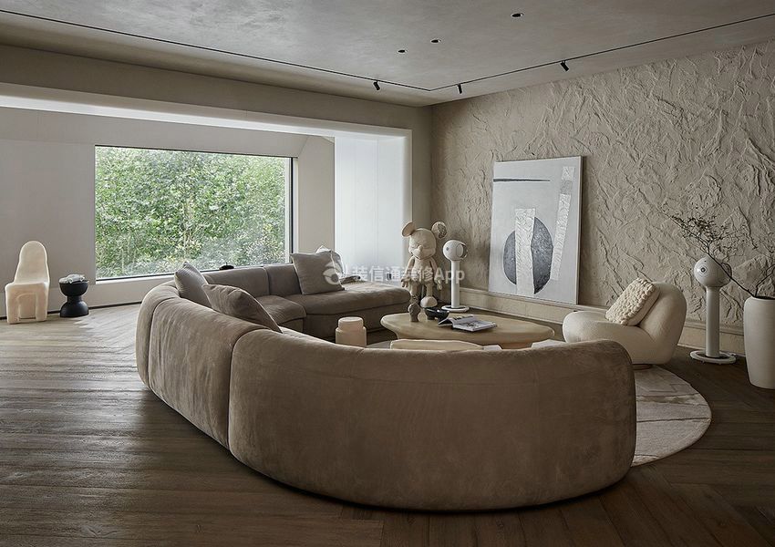 客厅弧形沙发装饰设计效果图