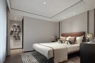 现代风格样板间卧室装潢设计效果图