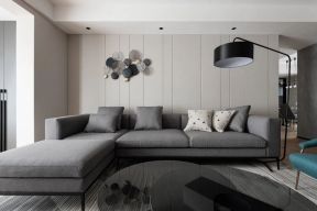 现代简约客厅转角沙发装饰图片