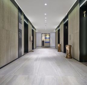 现代风格办公楼走廊设计效果图-每日推荐