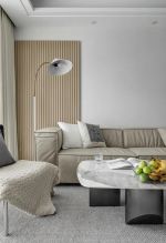 120现代简约风，白与木的融合，在纯粹中体现家的高级感