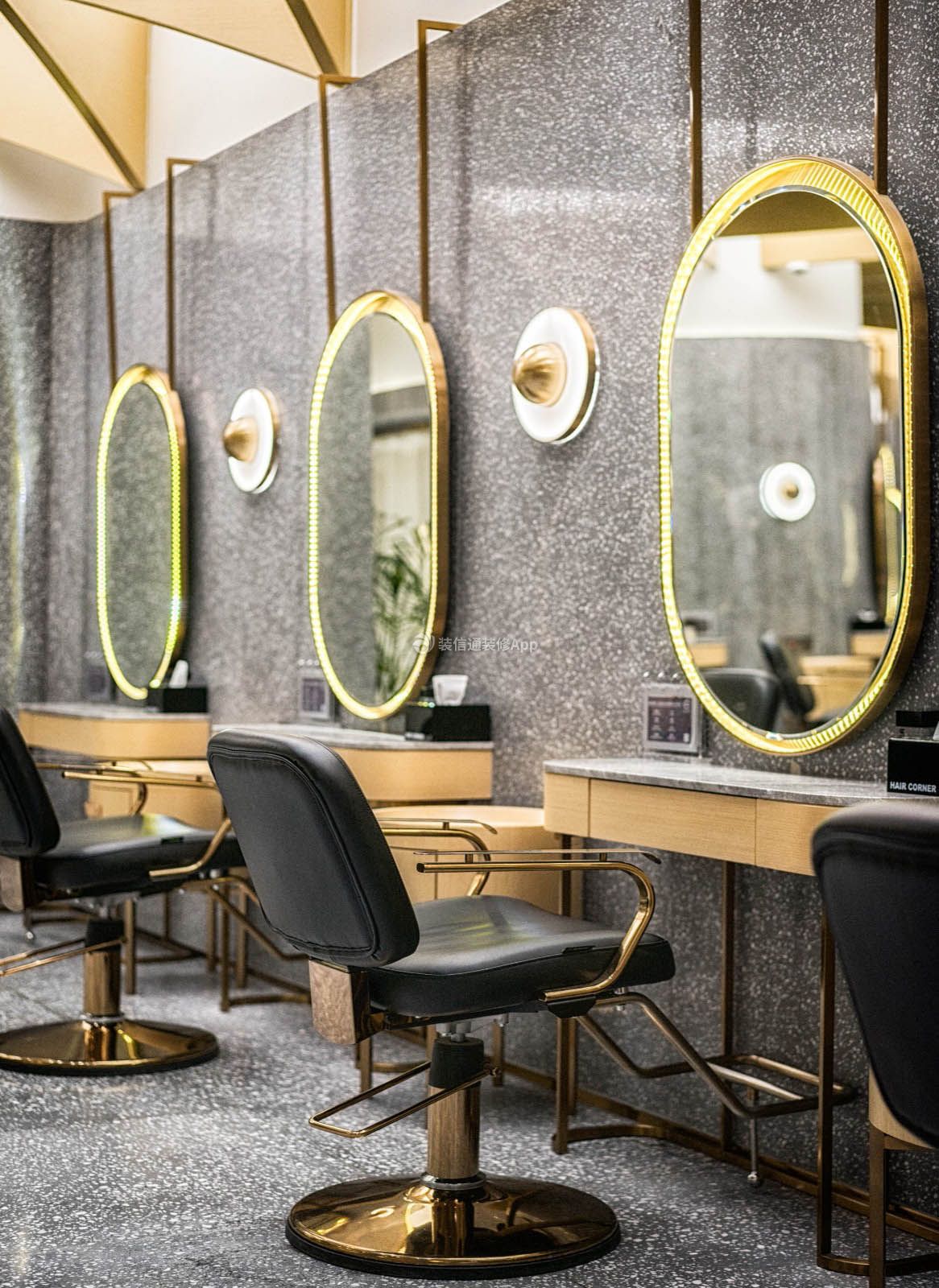 理发店镜台发廊专用烫染落地单面双面镜台LED镜子美发镜美容店-阿里巴巴