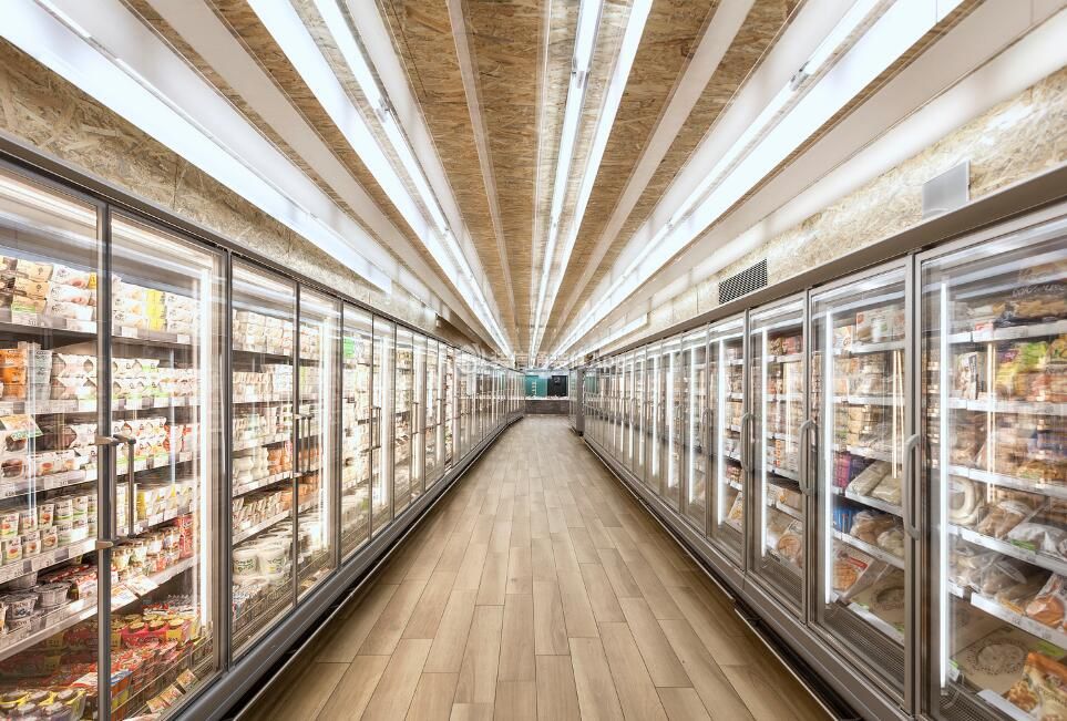 连锁超市冷藏区装修设计图片