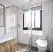 卫生间淋浴房玻璃隔断装修设计图