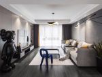 西安枫林绿洲145平三居室翻新效果，超大气的黑白灰设计