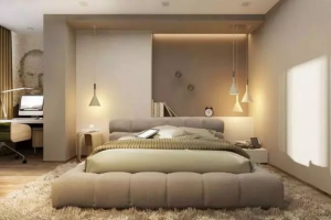 [合肥徽峰装饰]现在流行这种一体化的地台卧室设计！