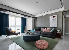 客厅地毯与沙发搭配 现代风格客厅装修效果图欣赏