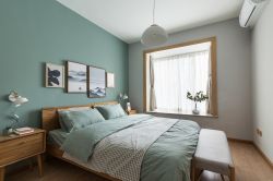北欧风格卧室背景墙装饰效果图片