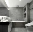 卫生间砖砌浴缸装修设计效果图