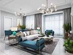 西安万达天樾150平三居室装修效果，暖色调的现代轻奢风