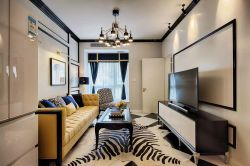 小户型客厅地毯装饰设计效果图