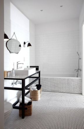 卫生间砖砌浴缸图片 卫生间浴缸设计图片