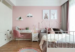 卧室粉色背景墙 卧室背景墙设计效果图大全 卧室背景墙上的效果图