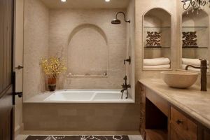 [盛世怡家装饰]卫生间装修技巧：浴缸应该怎么安装
