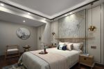 新中式风格卧室背景墙装饰设计图