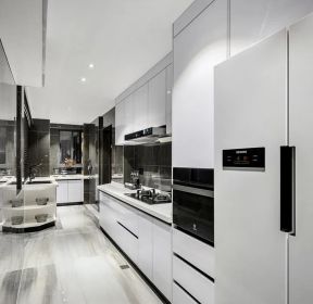 长方形厨房现代风格装修设计图-每日推荐