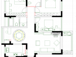 金屿海岸140平米现代风格三室两厅装修案例