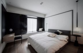 黑白卧室装修 黑白卧室效果图 黑白卧室 卧室简约装修设计
