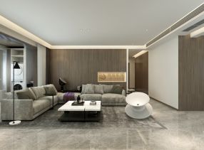 鲁班装饰 | 天创云墅218平米现代简约，打造出谧静且具质感的居家空间