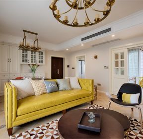 美式风格客厅沙发装饰设计效果图-每日推荐
