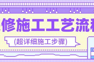 室内装修施工工艺流程