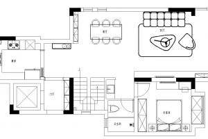[山水装饰]金茂湾190㎡新中式风格叠墅装修设计解析