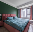 卧室背景墙绿色装饰效果图