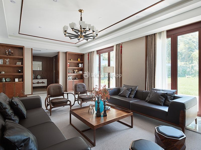 别墅会客厅沙发装饰设计效果图