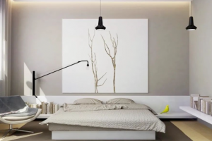 [武汉高度国际装饰]卧室极简装修风格案例