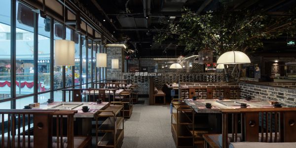 火锅店中式风格753㎡设计方案