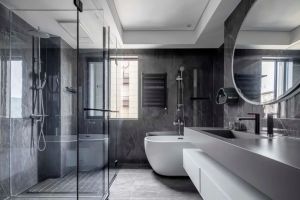 [成都禾木艺景装饰]卫生间淋浴房排水做法淋浴房地面怎么做