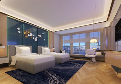 广州酒店1200平米新中式风格装修案例