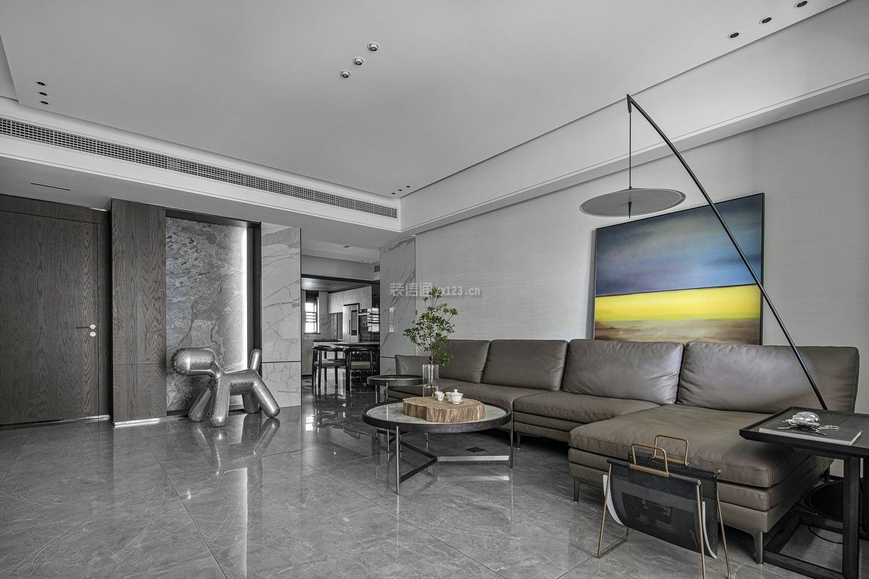 现代客厅风格装修 现代客厅背景墙效果图 现代客厅家具效果图