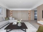 145㎡现代简约，木质感的墙面，布置简约家具，简单宁静的舒适