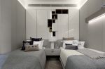 现代简约小卧室双床设计图片