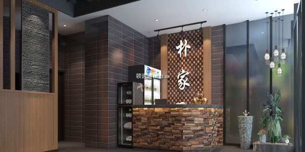 炭烤店韩式风格150㎡设计方案