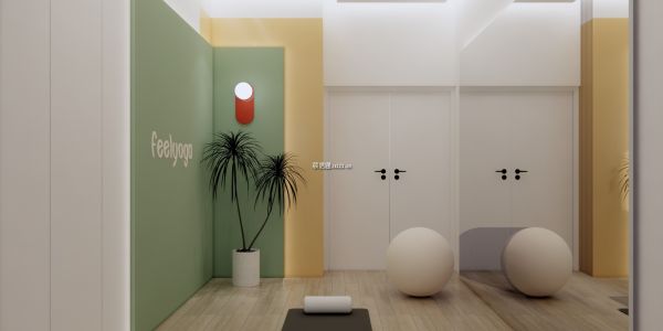 瑜伽店现代风格245㎡设计方案