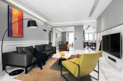 120平新房客厅现代风格装修设计图