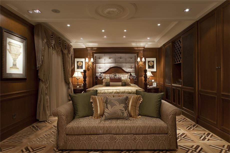 美式古典风格卧室装修设计图片