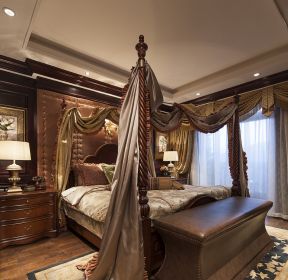 美式古典卧室装修设计实景图-每日推荐