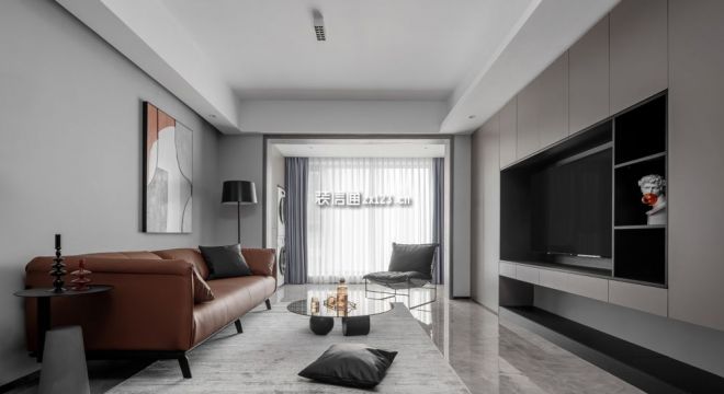 华地紫悦府两居室90平米现代风格装修案例