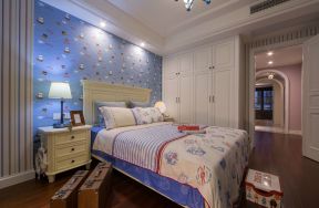 儿童房床头背景效果图 儿童房床头装修效果图 儿童房背景墙效果图