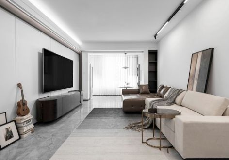 融创森与现代风格120平三居室装修案例