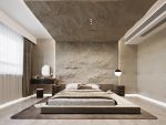 鲁班装饰|香江湾168平米现代简约，大横厅改造成弧形客厅的感觉更别致