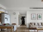 日式风3室2厅装修风格设计，室内装修清新淡雅的暖心之家