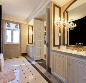 卫浴间地板砖装饰设计效果图-每日推荐