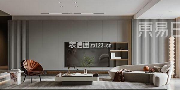 雅居乐滨江国际极简风格310㎡设计方案