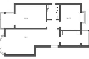 [大连峰之伟装饰]72平两居室装修案例，整体装修实用美观